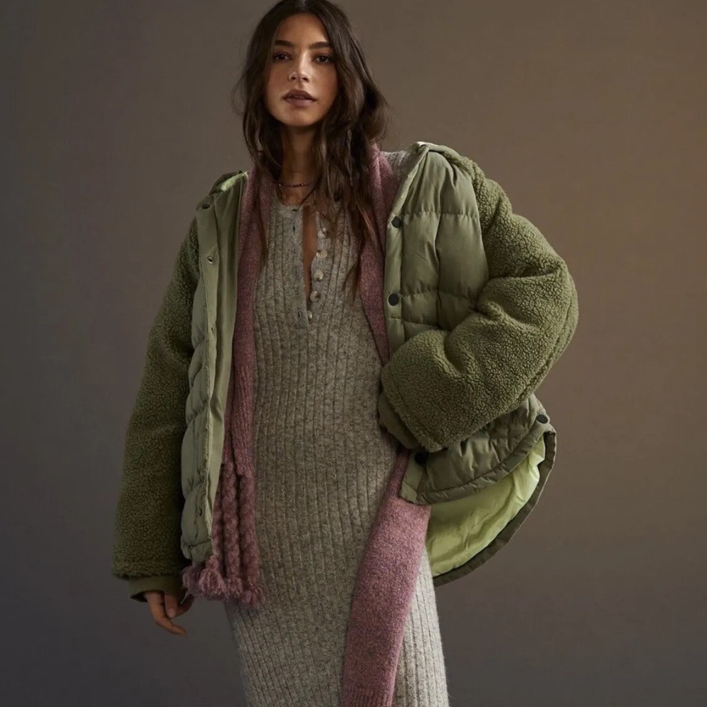 Pilcro Swing Puffer Jacket Nwt